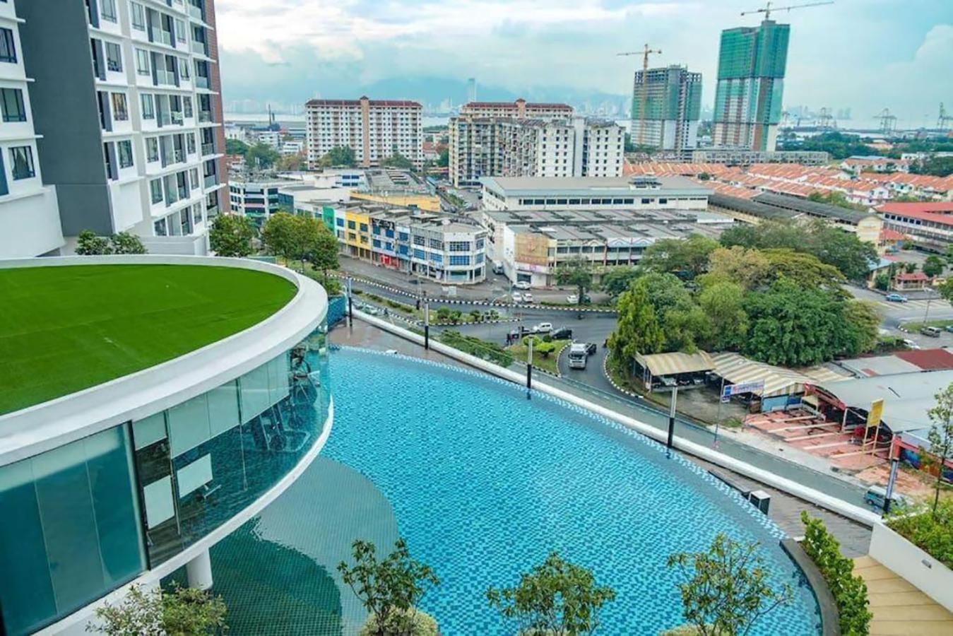 Appartement Blue Aesthetic Luxury Seaview 3 Min Drive Sunway à Butterworth Extérieur photo